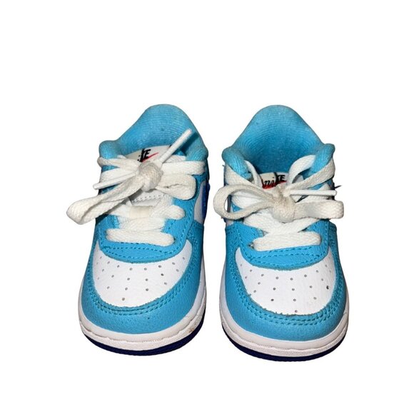 Nike Air Force 1 LV8 Blue/White Size 3C - Picture 3 of 3